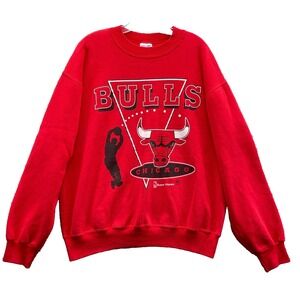 Vintage Hanes Chicago Bulls Sweatshirt Men's Large Xl 90s Sportswear Made in USA